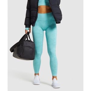 Gymshark Adapt Camo Seamless Leggings - Light Green - Size Small